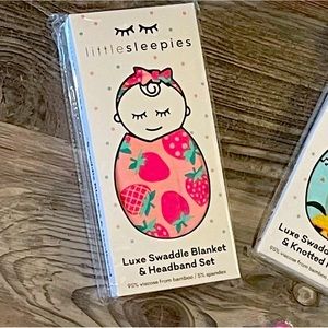 Little Sleepies Strawberry Swaddle